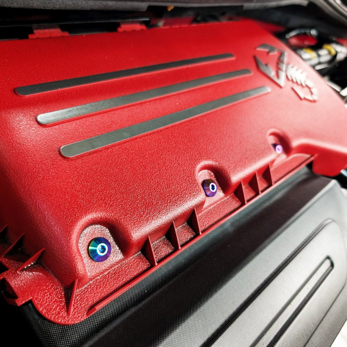 ZSPEC Titanium Air Filter Cover Hardware for '07-25 Fiat 500 & Abarth