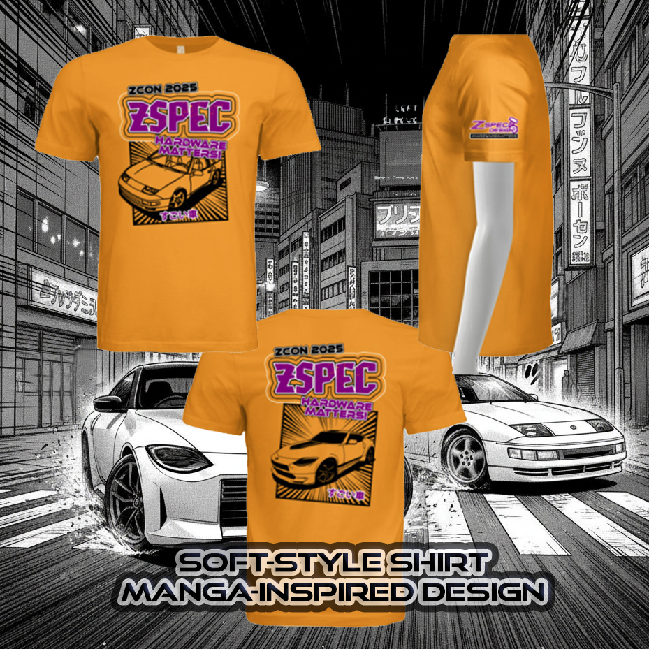 ZSPEC's Manga-Style Soft-Style T-Shirt from ZCON 2025 in Gold