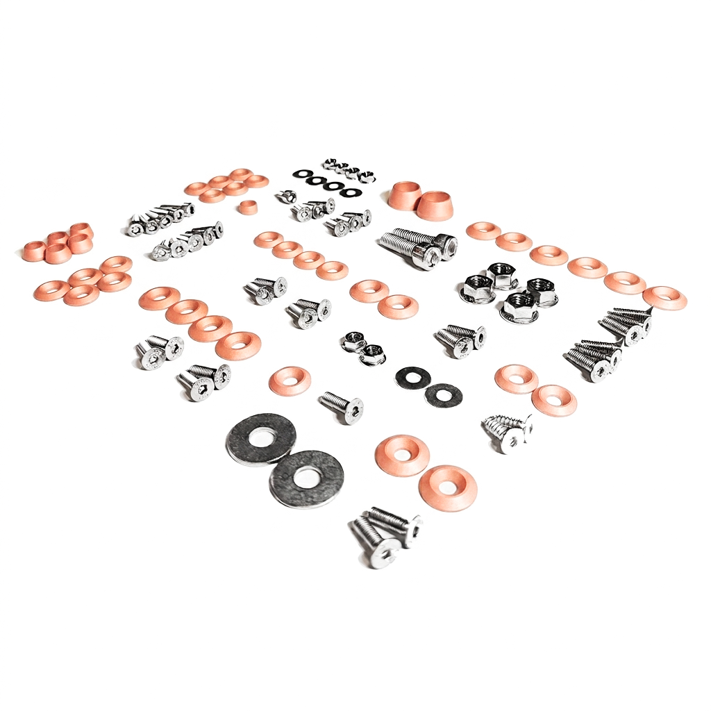 ZSPEC Stage-1 Dress Up Bolts® Fastener Kit for Ford Mustang SN95 V8, Stainless & Billet