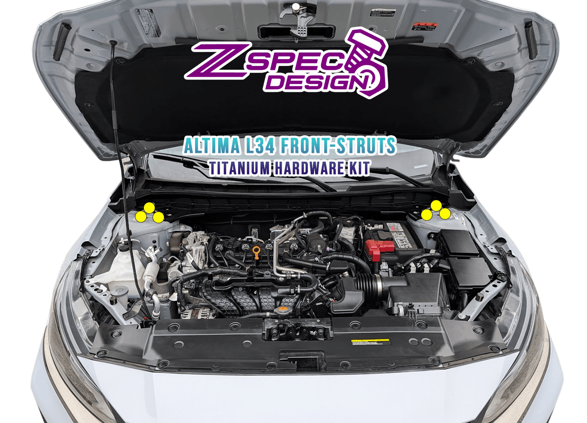 ZSPEC Front-Shocks/Struts Hardware Kit for Nissan Altima L34, Titanium