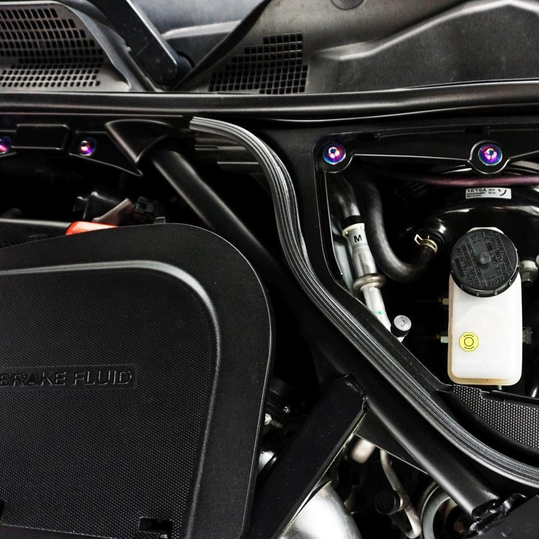 ZSPEC Plastic-Clips Replacement Kit for '09-20 Nissan 370z Z34, Grade-5 Titanium