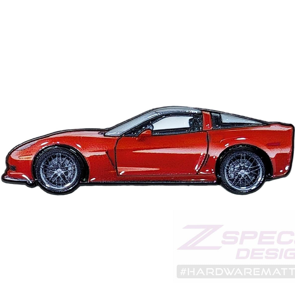 ZSPEC Collector Lapel / Hat Pin - Red Corvette Sports Car