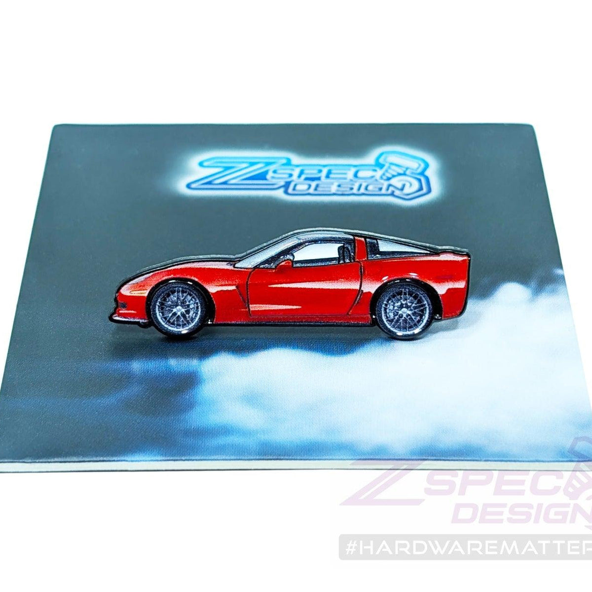 ZSPEC Collector Lapel / Hat Pin - Red Corvette Sports Car