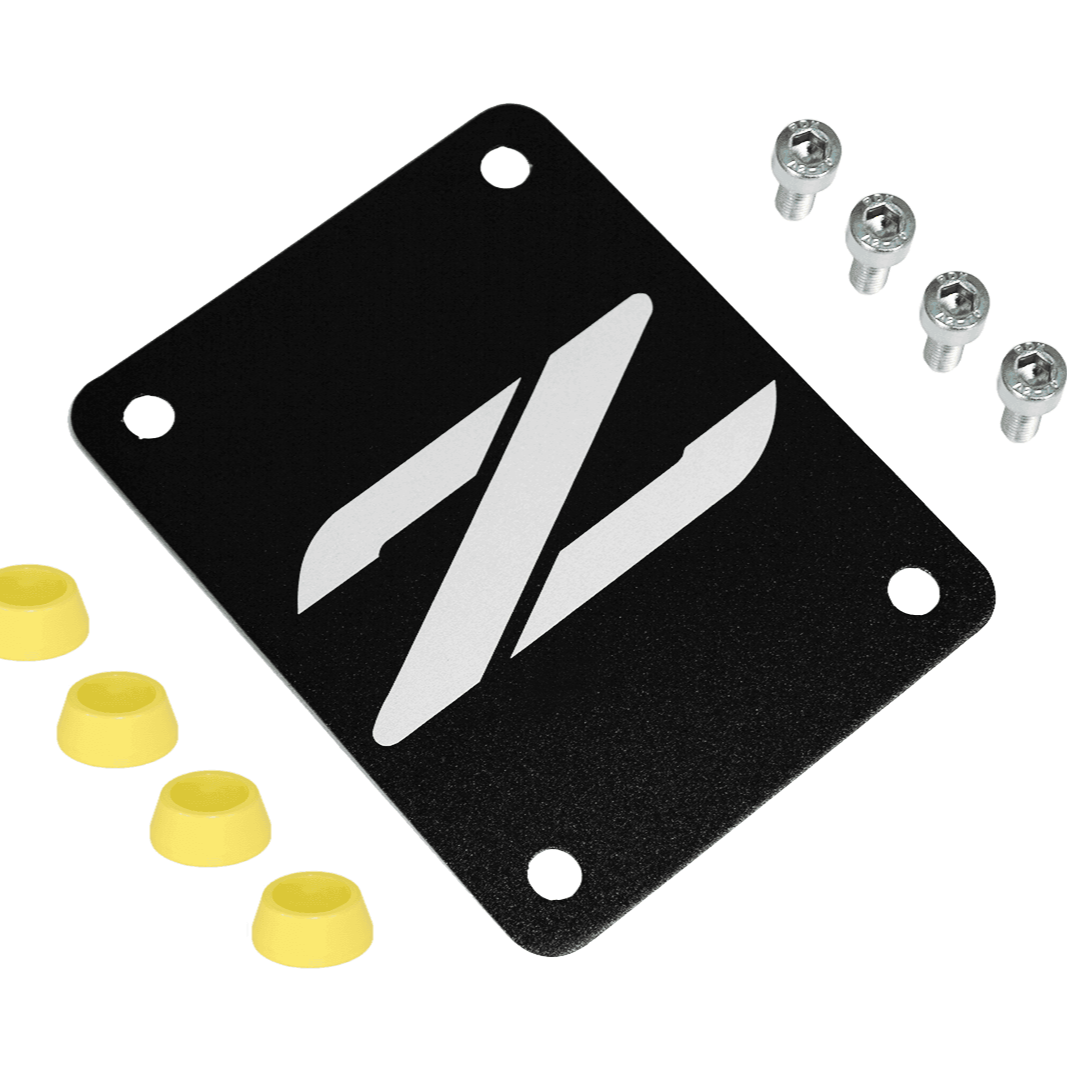 ZSPEC Black PTU Holes Cover Plate for Z32 300zx, Billet