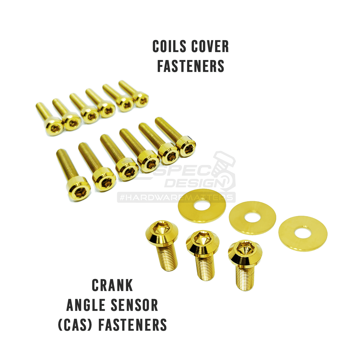 ZSPEC Top Coils Cover & CAS Fastener Kit for Nissan RB Engines, Titanium