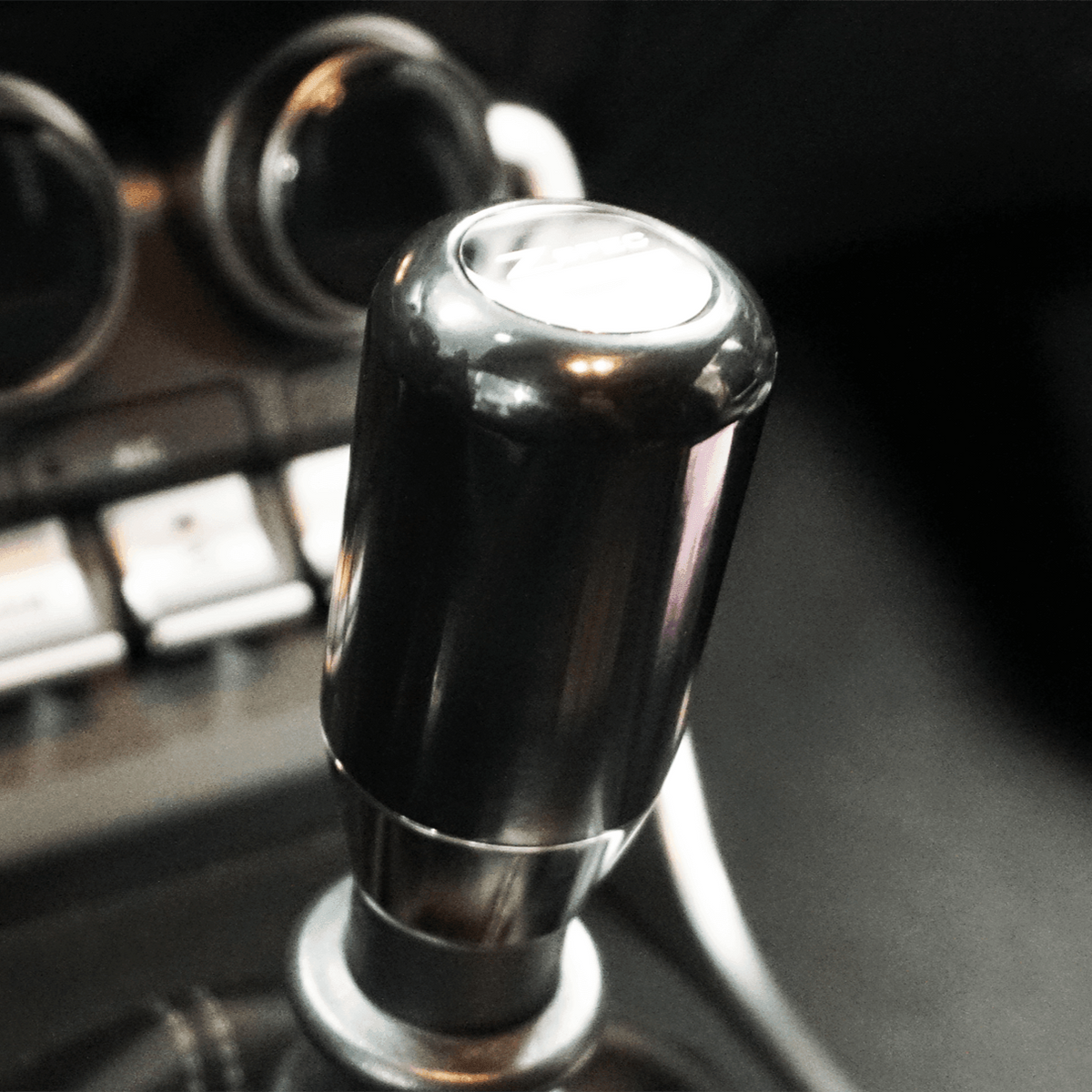 ZSPEC Shift Knob, M10-1.5, Delrin & Stainless, 4-Speed Shift Pattern Coin