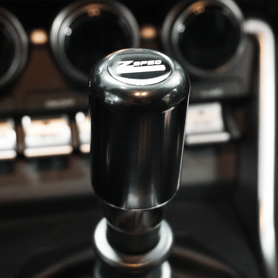 ZSPEC Shift Knob, M10-1.5, Delrin & Stainless, 6-Speed Shift Pattern Coin