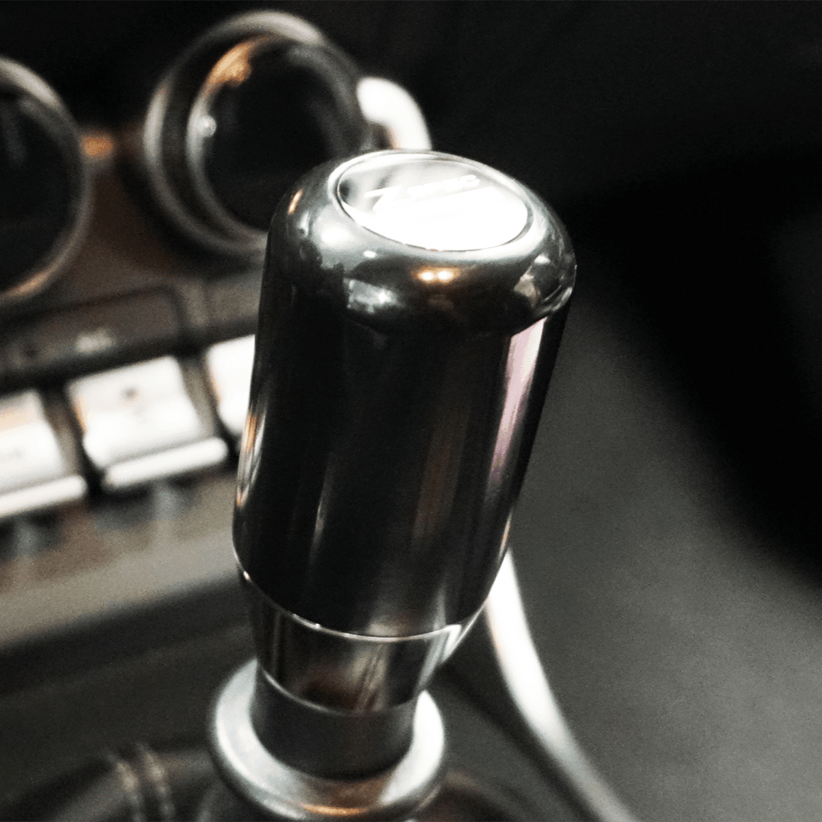 ZSPEC Shift Knob, M10-1.5, Delrin & Stainless, 5-Speed Shift Pattern Coin