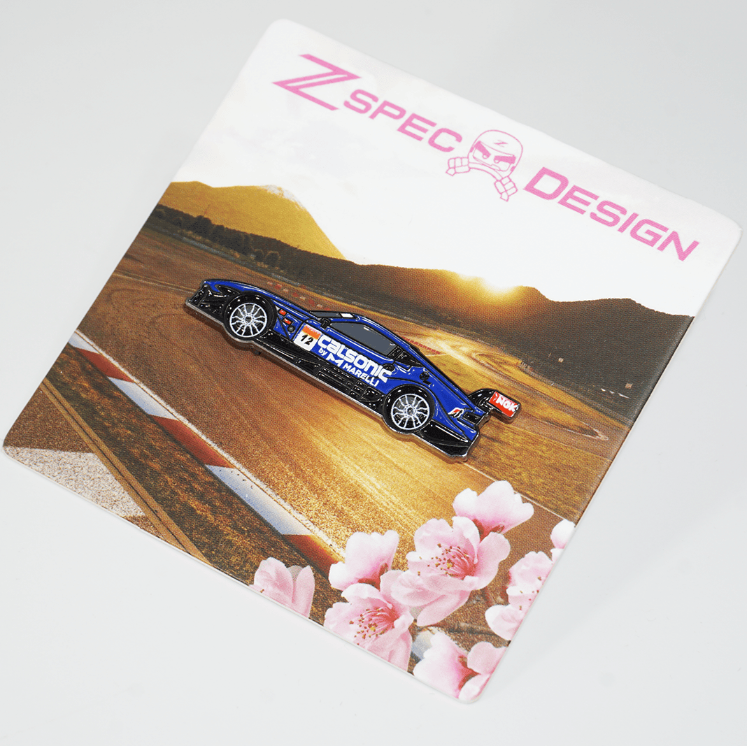 2022 SuperGT Season Nissan Z (RZ34) #12 Calsonic-Marelli Race Car - Collector Lapel/Hat Pin