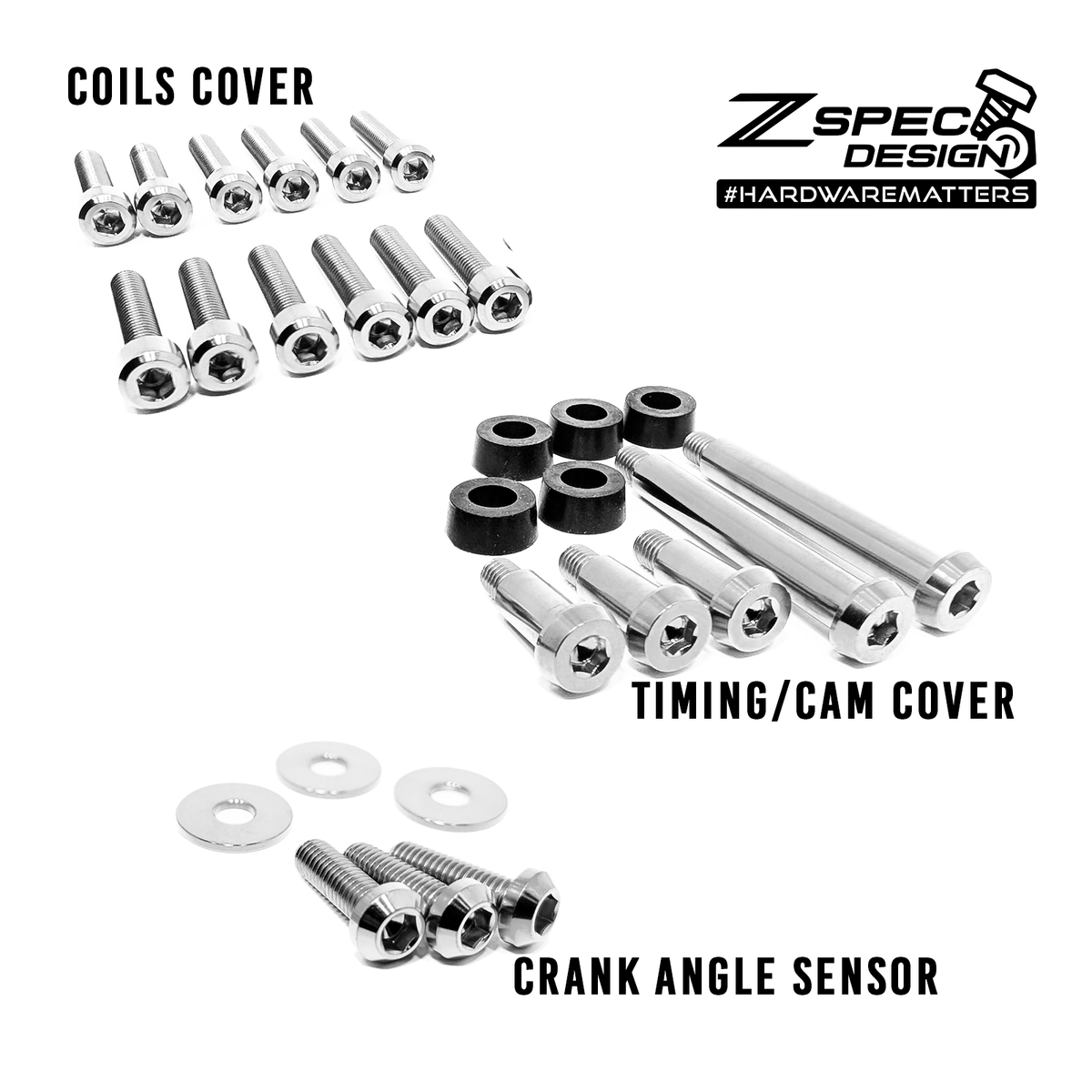 ZSPEC Stage-2 Dress Up Bolts® Hardware Kit for the Nissan Skyline GTR R32, Titanium