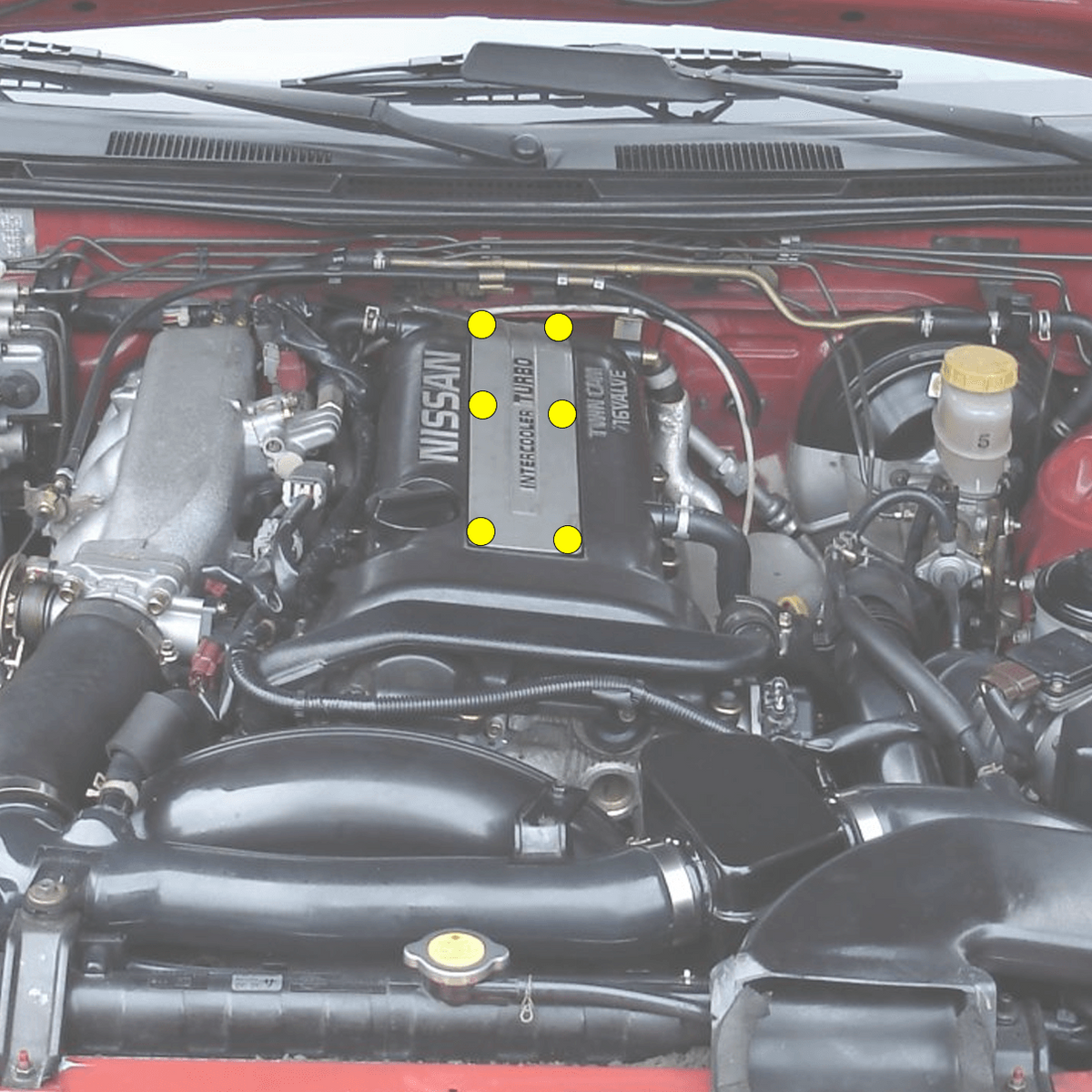 ZSPEC Coils-Cover Hardware Kit, Nissan SR20(DE/DET), Grade-5 Titanium