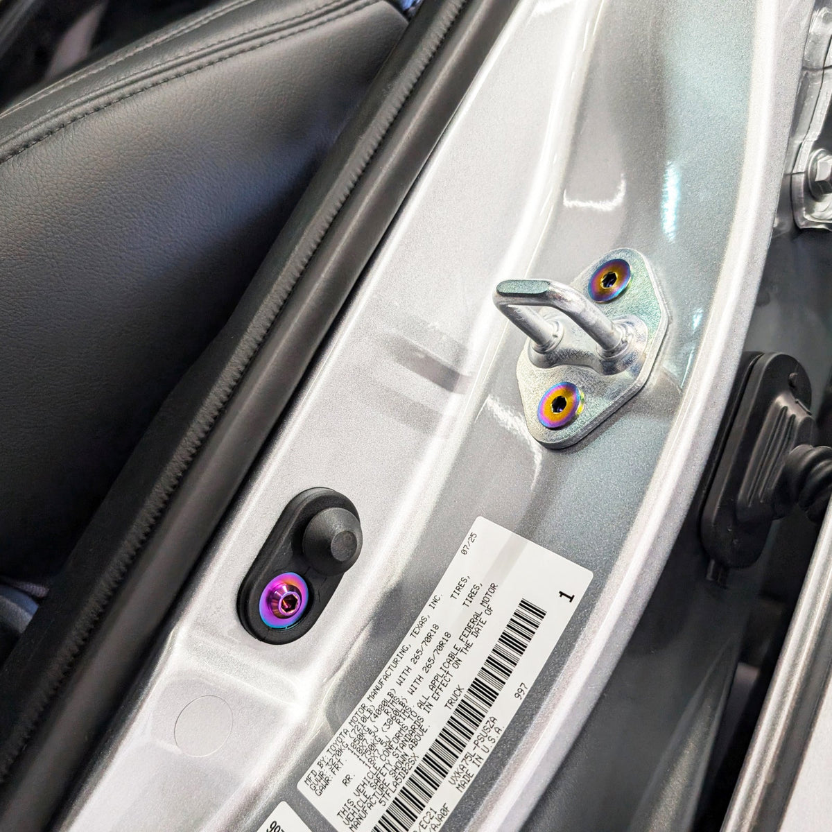 ZSPEC Door-Jams Fastener Kit for the '14-21 Tundra XK50 4-DOOR Models, Titanium