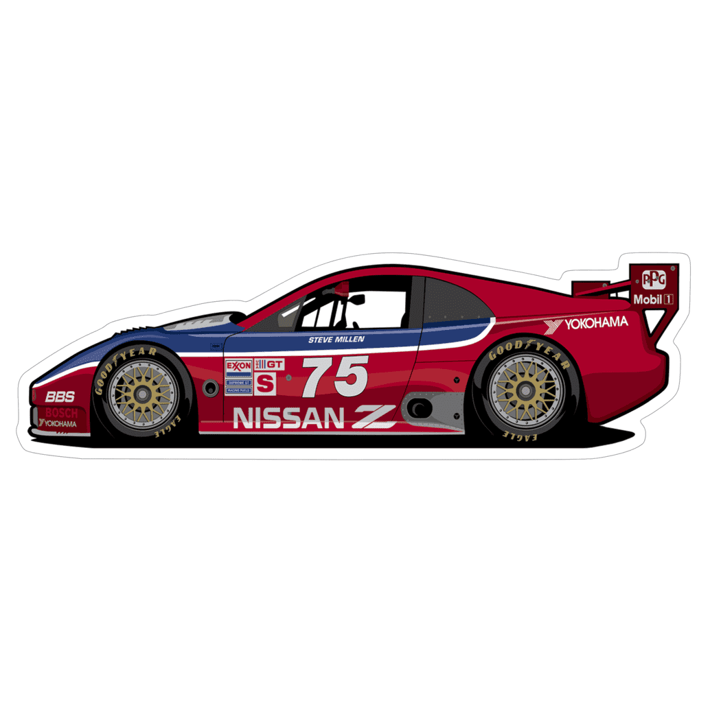 Nissan IMSA #75 Sports Car Vinyl Decal / Sticker