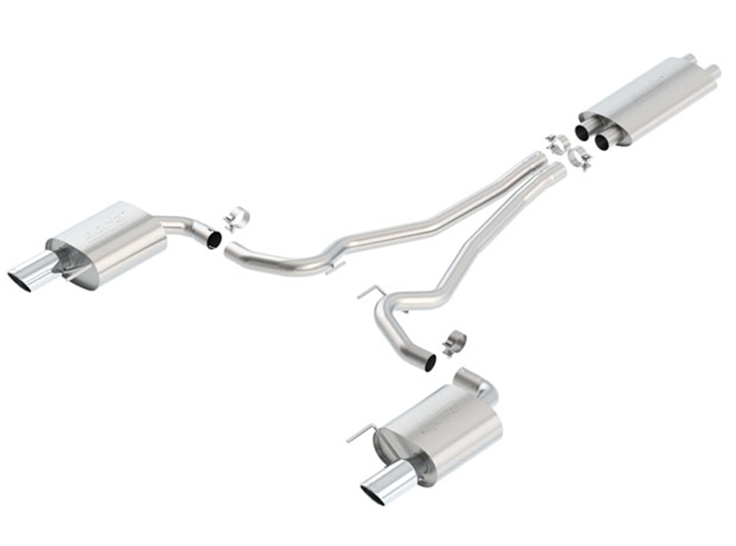 2015-2017 Ford Mustang GT Cat-Back Exhaust System EC-Type Approved