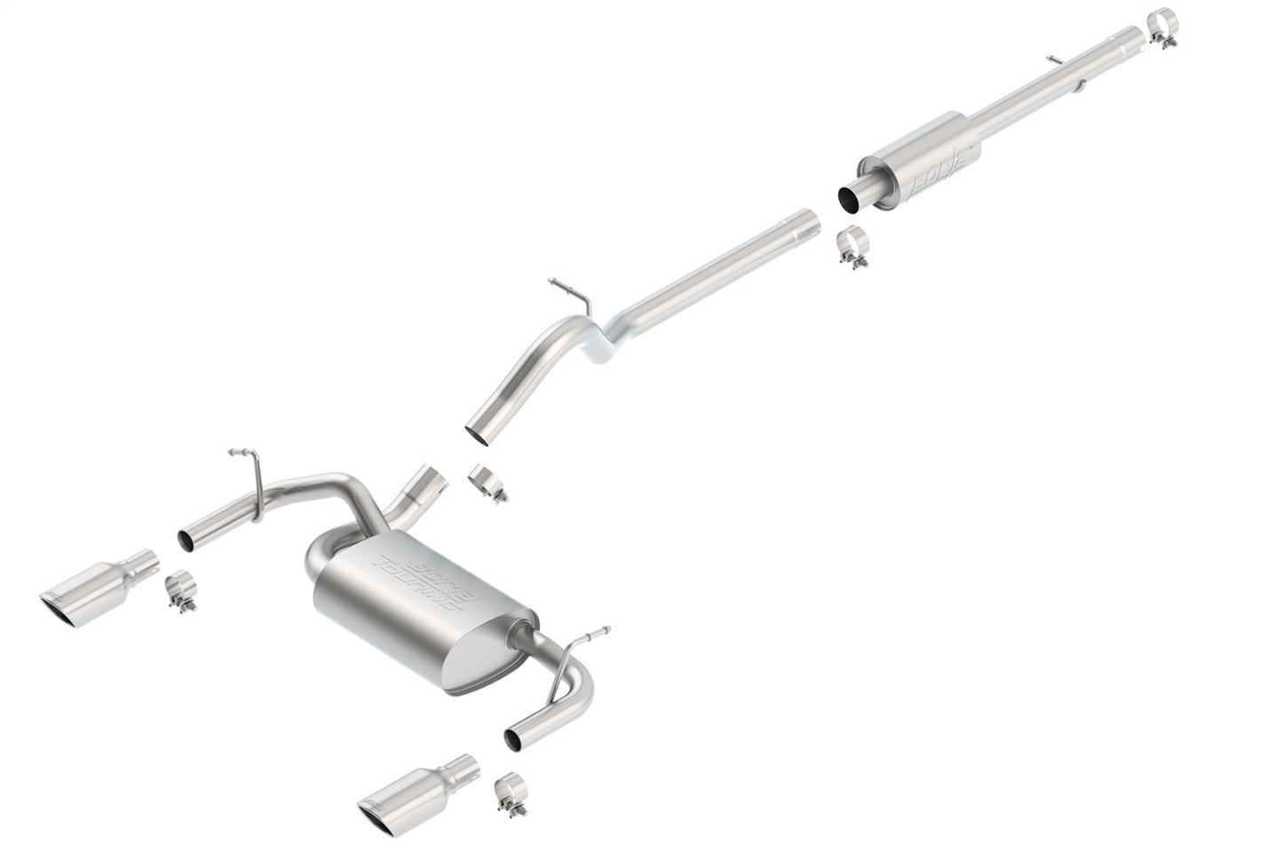 2012-2018 Jeep Wrangler JKU Cat-Back Exhaust System Touring