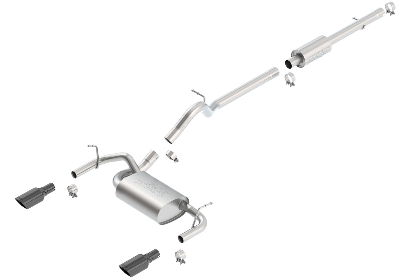 2012-2018 Jeep Wrangler JKU Cat-Back Exhaust System Touring
