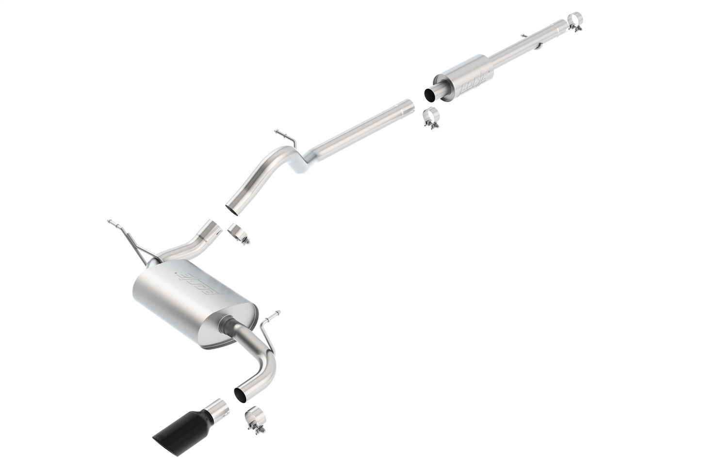 JKU Wrangler 4 Door 2012-2018 Cat-Back Exhaust System Touring