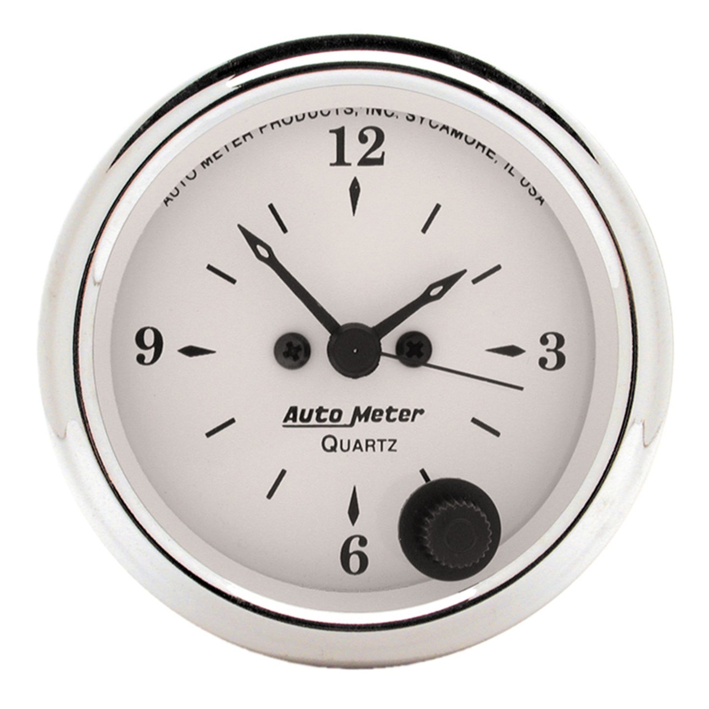 2-1/16 In. CLOCK 12 HOUR OLD-TYME WHITE