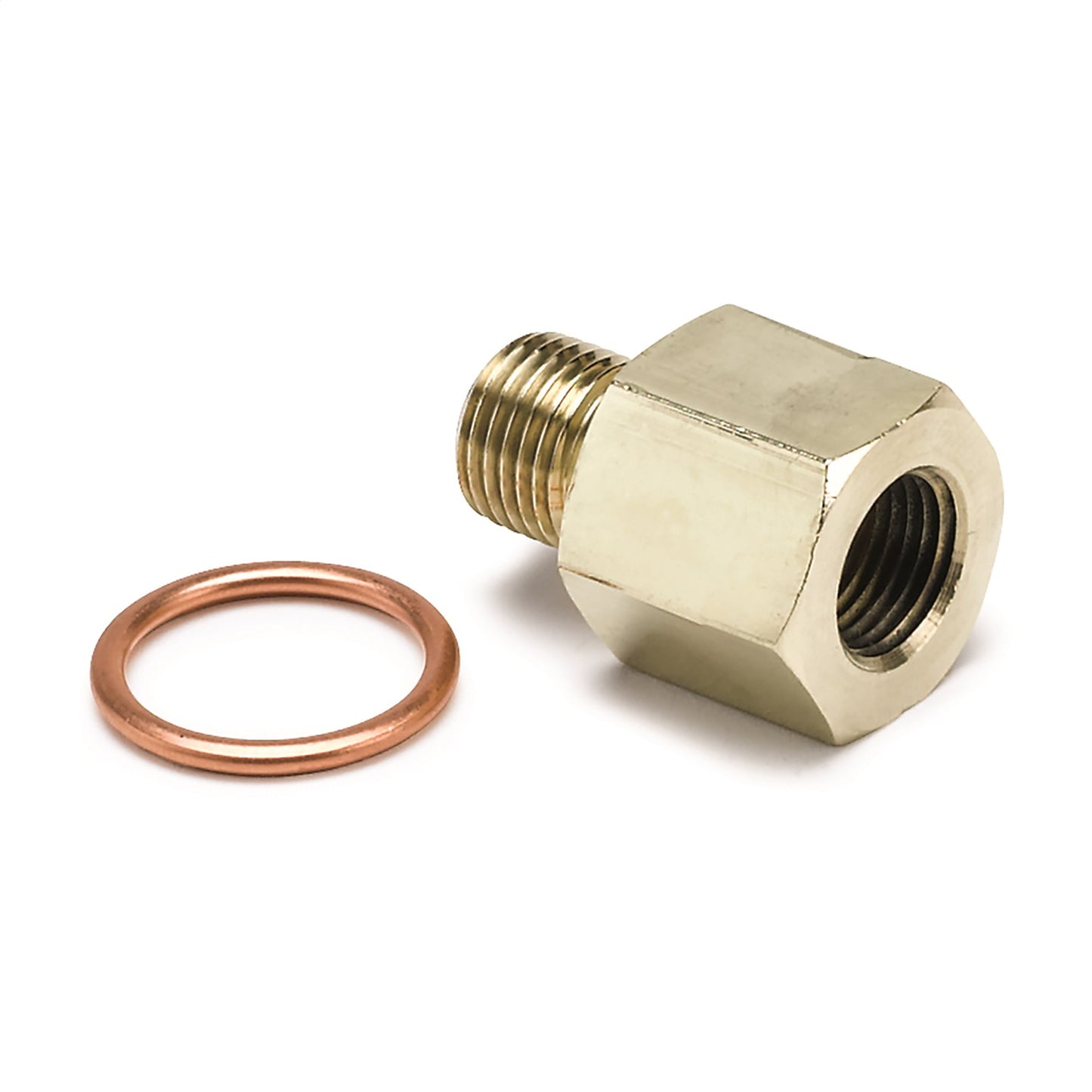FITTING ADAPTER METRIC M10X1 MALE TO 1/8 In. NPTF FEMALE BRASS