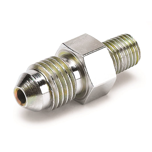 AutoMeter FITTING ADAPTER -4AN MALE TO 1/16 In. NPT MALE FOR FORD FUEL RAIL