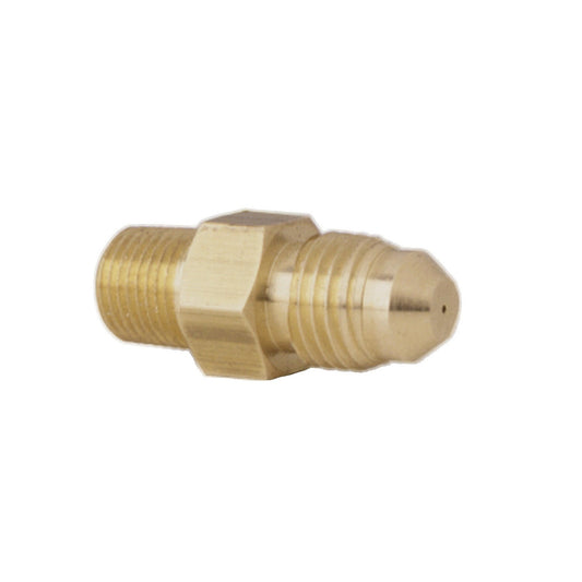 AutoMeter FITTING RESTRICTOR ADAPTER -4AN MALE TO 1/8 In. NPT MALE STEEL FOR FUEL & NITROUS