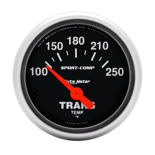 AutoMeter 2-1/16 In. TRANSMISSION TEMPERATURE 100-250 Fahrenheit SPORT-COMP