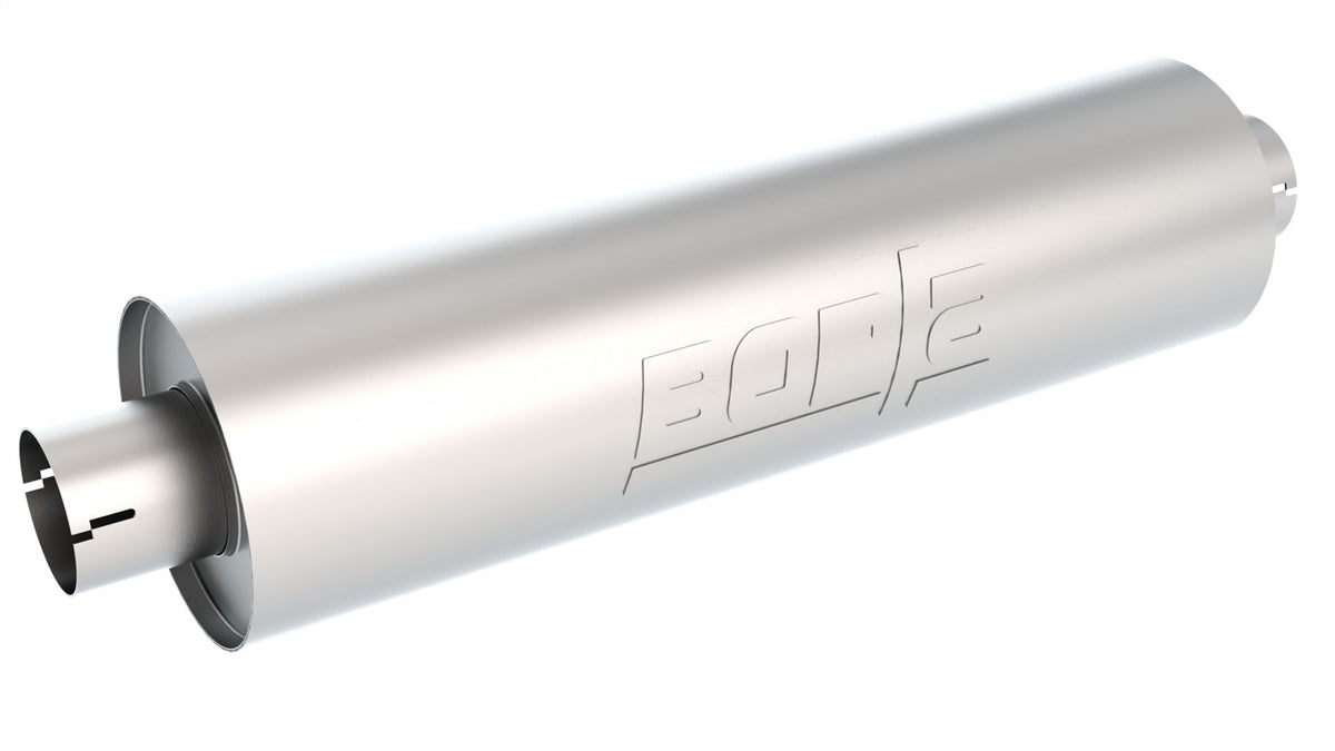 Borla Specialty Muffler Heavy Duty (Truck) 3in Center Inlet/ 3in Center Outlet 6.75in Round X...