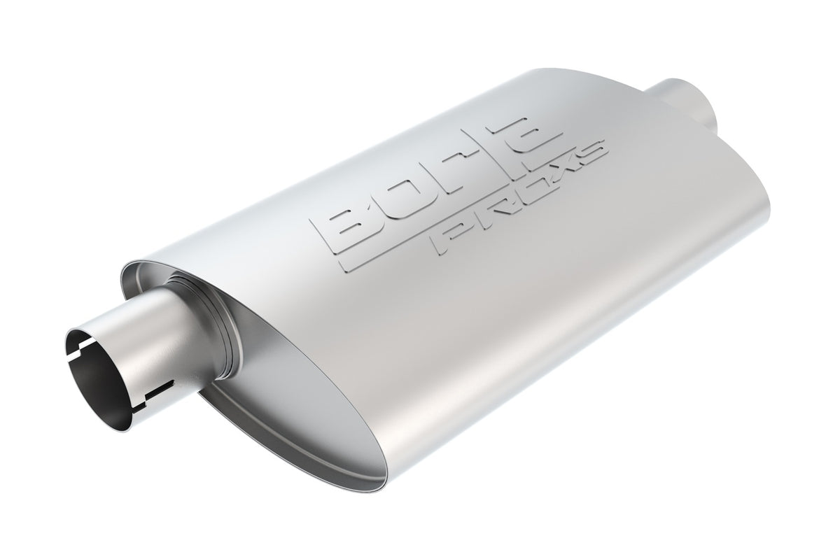 Borla ProXS Muffler 2.25in Offset Inlet/ 2.25in Center Outlet 4in X 9.5in Oval X 14in Long Body...