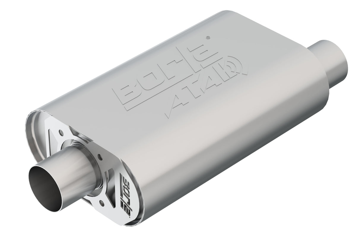 Borla CrateMuffler Muffler Chevrolet Small Block 350/ 383/ 406 CID V8 High Output 2.5in Offset...