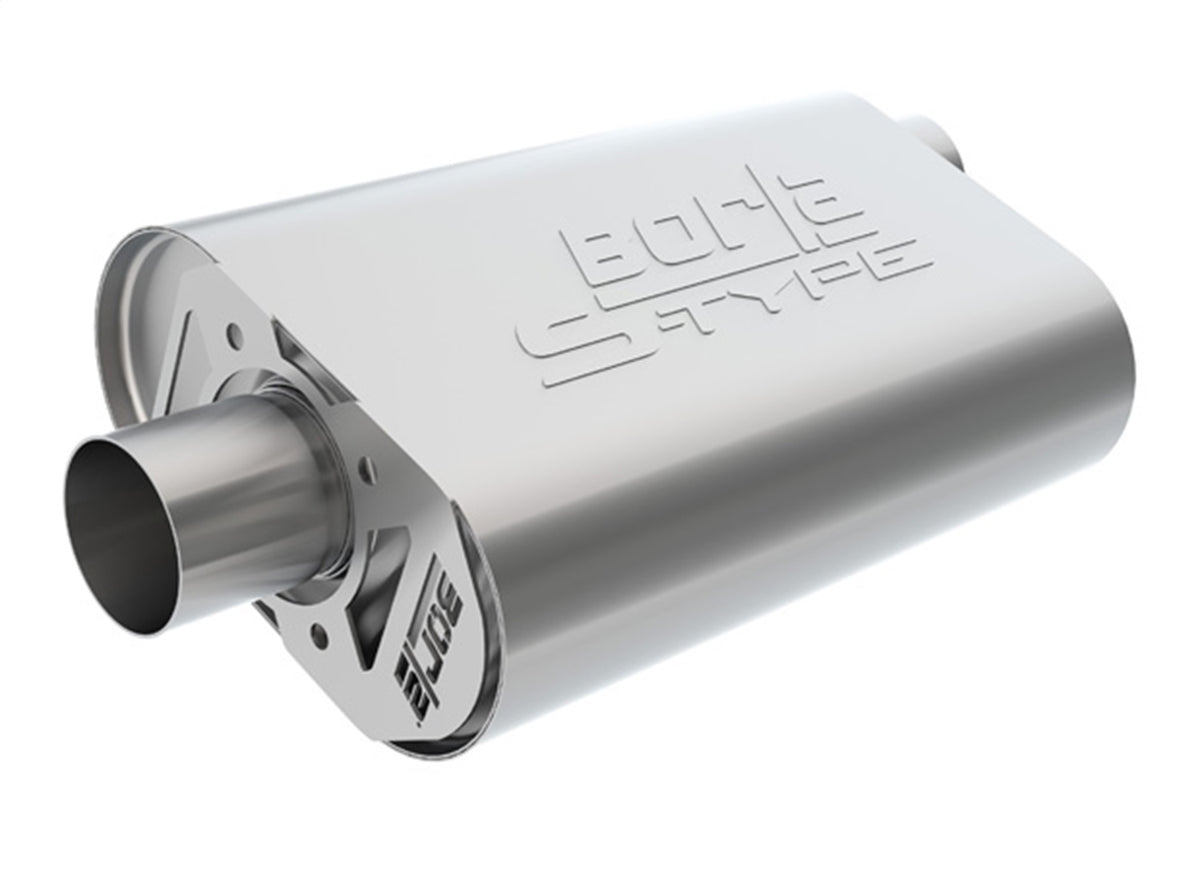 Borla CrateMuffler Muffler Chevrolet Small Block 283/ 327/ 350 CID V8 Stock Output 2.25in Offset...