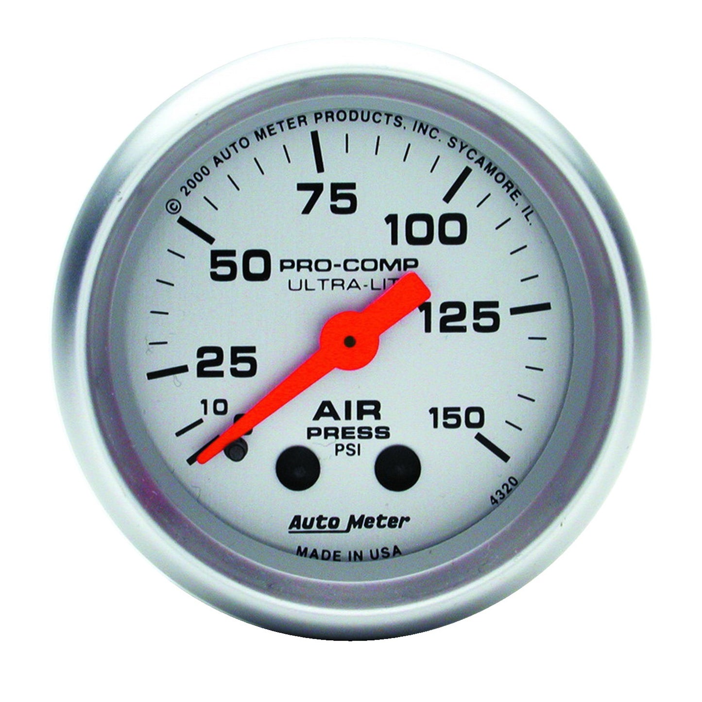 2-1/16 In. AIR PRESSURE 0-150 PSI ULTRA-LITE