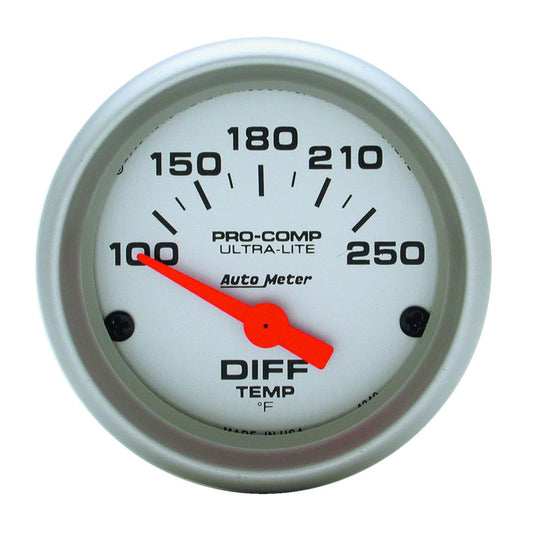 AutoMeter 2-1/16 In. DIFFERENTIAL TEMPERATURE 100-250 Fahrenheit ULTRA-LITE