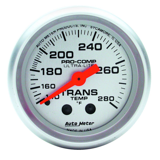 AutoMeter 2-1/16 In. TRANSMISSION TEMPERATURE 140-280 Fahrenheit ULTRA-LITE