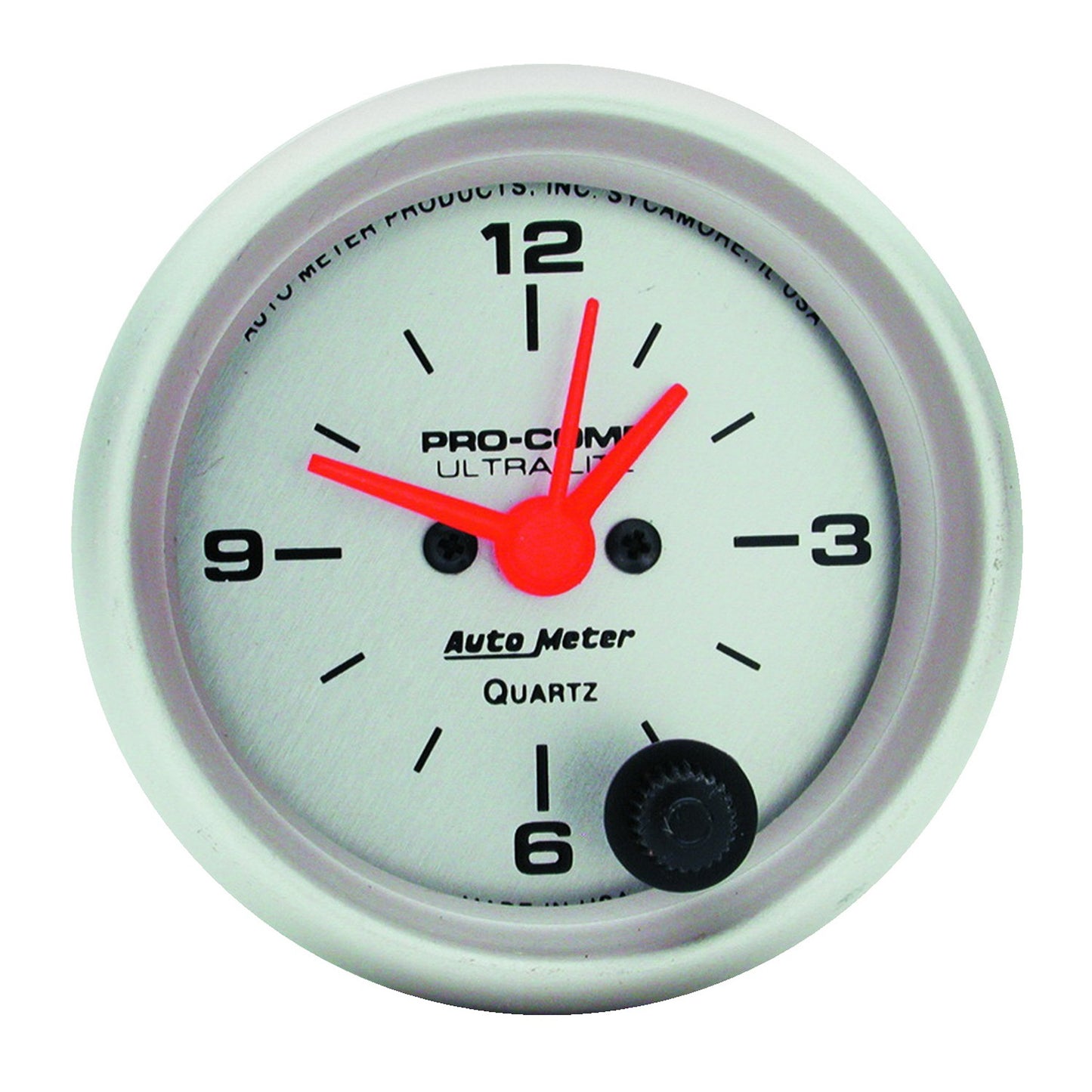 2-1/16 In. CLOCK 12 HOUR ULTRA-LITE
