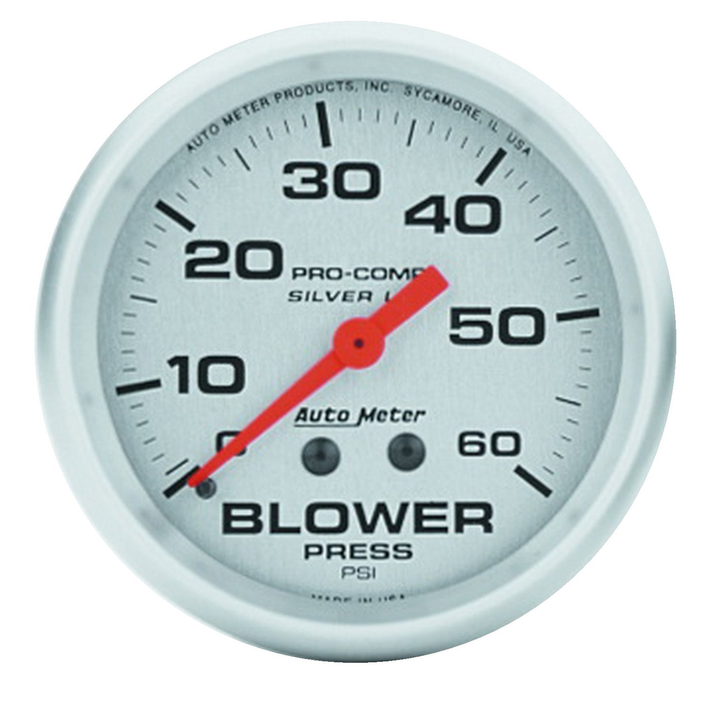 2-5/8 In. BLOWER PRESSURE 0-60 PSI LIQUID FILLED ULTRA-LITE