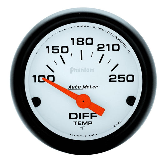 AutoMeter 2-1/16 In. DIFFERENTIAL TEMPERATURE 100-250 Fahrenheit PHANTOM
