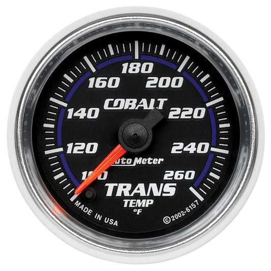 AutoMeter 2-1/16 In. TRANSMISSION TEMPERATURE 100-260 Fahrenheit COBALT