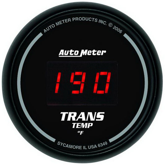 AutoMeter 2-1/16 In. TRANSMISSION TEMPERATURE 0-340 Fahrenheit SPORT-COMP DIGITAL