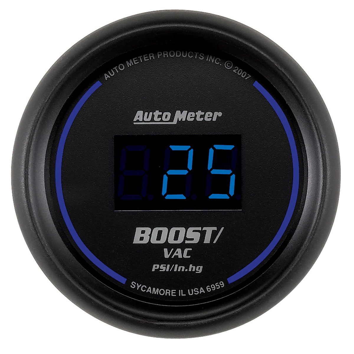 AutoMeter 2-1/16 In. BOOST/VACUUM 30 IN HG/30 PSI COBALT DIGITAL