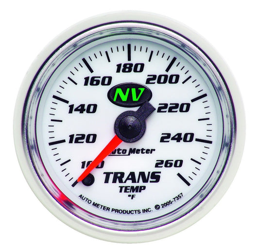AutoMeter 2-1/16 In. TRANSMISSION TEMPERATURE 100-260 Fahrenheit NV