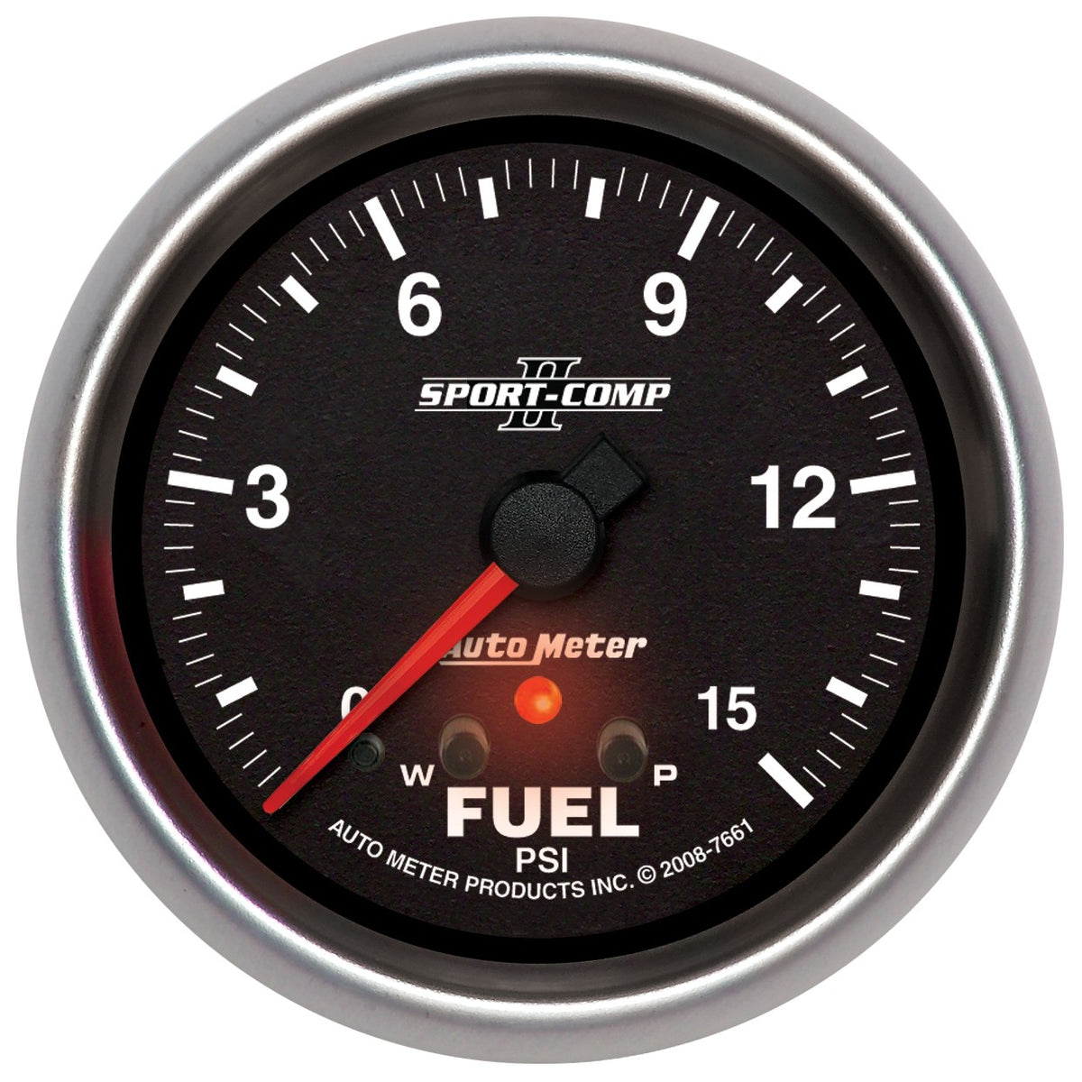 AutoMeter 2-5/8 In. FUEL PRESSURE 0-15 PSI SPORT-COMP II