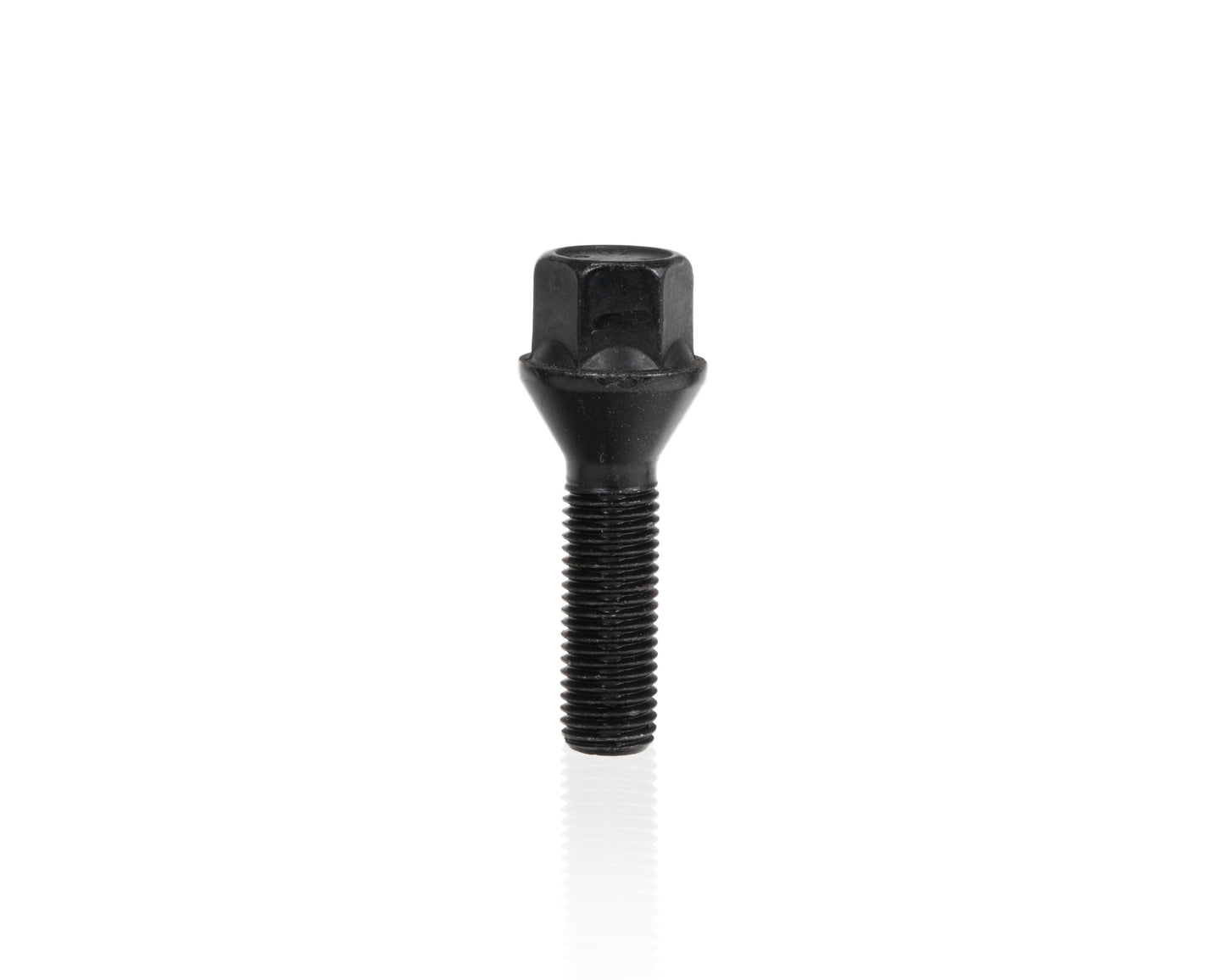 Wheel Bolt M12 X 1.5 X 39mm X 17mm Hex Taper-Seat Black Finish